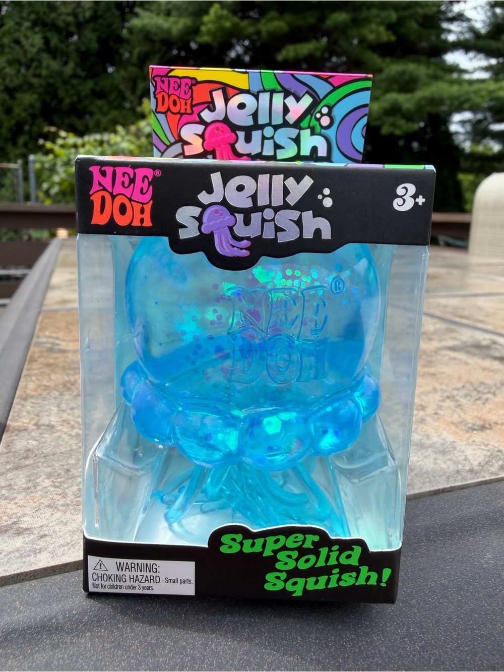 NeeDoh Jelly Squish Super Solid Squish - Blue